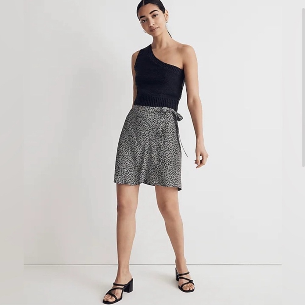 Floral Black and White Women's Skirt